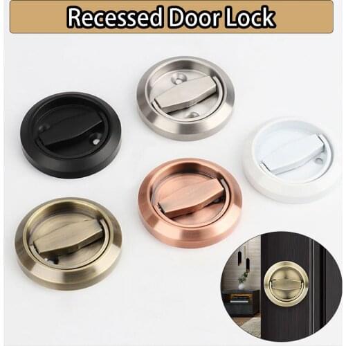 Stainless Steel Recessed Door Lock Invisible Drawer Pull For Fire Proof Hardware