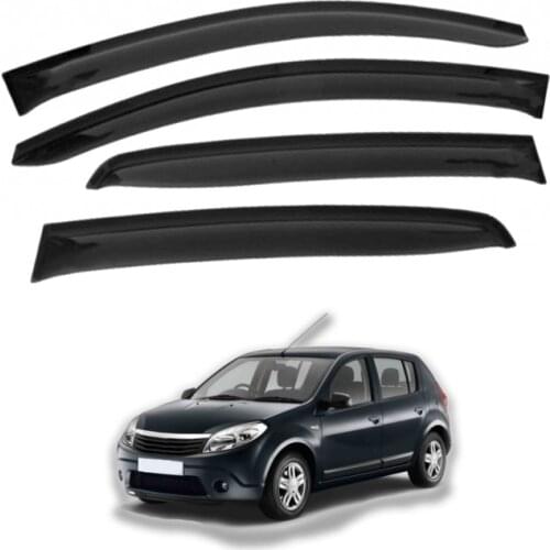 Roxform Glass Cowling 4 Piece Wind Deflector Car Exterior Accessories Tuning For Dacia Sandero 2008 2009 2010 2011 2012 2013