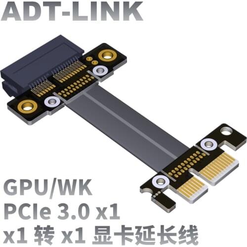 PCI Express x1 To x1 PCIe Riser Card BTC Mining GPU Adapter With SATA Power Cable 8Gbps Full Speed Gold Plated For Bitcoin Miner