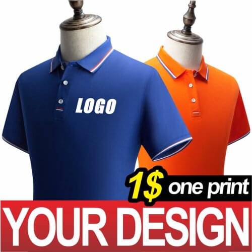 NSLP Spring/Summer Mens and Womens Same Lapel POLO Shirt Breathable Short Sleeve Top DIY Your Personality Short Sleeve2021 New