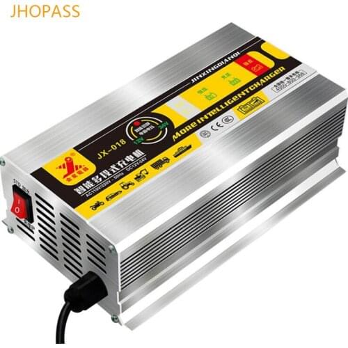 12V 24V 15AH smart motorcycle /car repair LED display lead acid battery charger for input voltage 220V 3ah-300ah battery