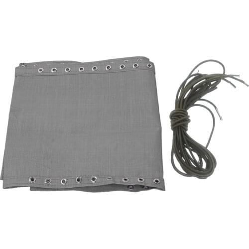 Tessforest Fabric Cloth Replacement Gray for Zero Gravity Chairs Leisure Chair Recliners 160x43cm Contains 4 Coffee Laces