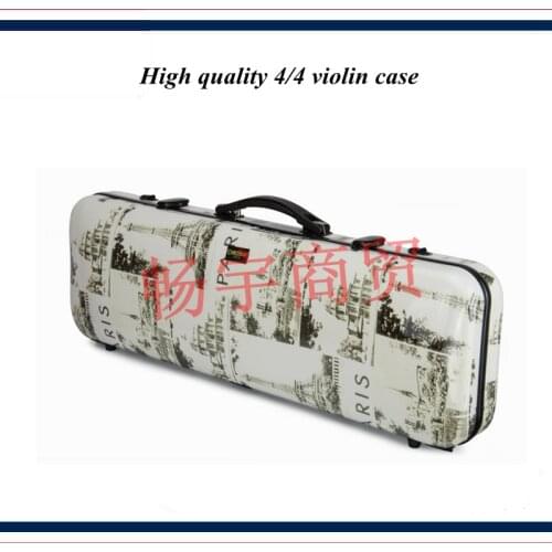 High quality Professional violin case 4/4 FRP carbon fiber Eiffel Tower Fashion style violin parts violin accessories 030