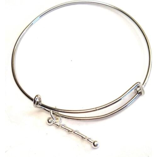 12pcs/lot Majorette bracelet Majorette Charm bangles adjustable Majorette Baton Twirling Baton Jewelry