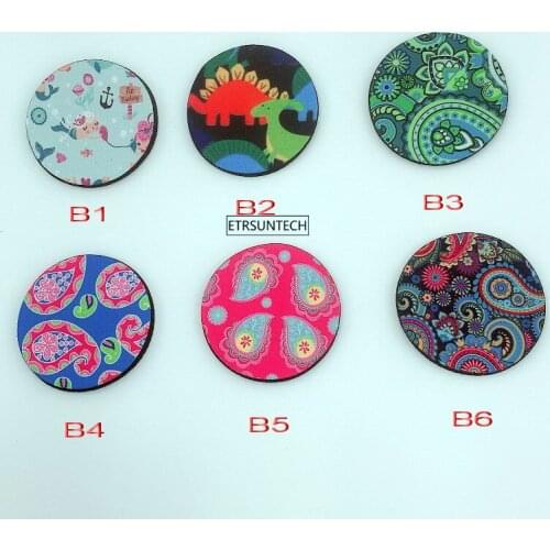 12Pcs Modern Design Neoprene Absorbent Coasters Car Cup mat for Drinks House Warming Presents Bars Table Decor Heat Insulated