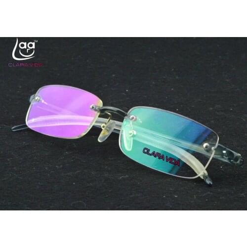 2019 Top Fashion =clara Vida= Two Pairs Joblot Rimless Flexiable Men Women Unisex Reading Glasses +1 +1.5 +2 +2.5 +3 +3.5 +4.0