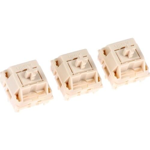 NovelKeys x Kailh Cream switch RGB SMD linear 55g force 5pin mx stem switch