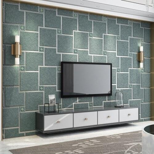 Beibehang Simple modern living room bedroom tv background wall paper 3d three-dimensional European home decor 3d wallpaper roll