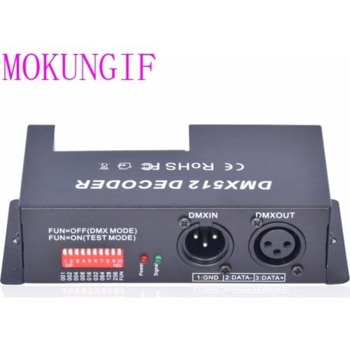 4 Channel*5A RGBW DMX 512 LED Decoder Controller DMX dimmer use for DC12-24V RGBW RGB LED light