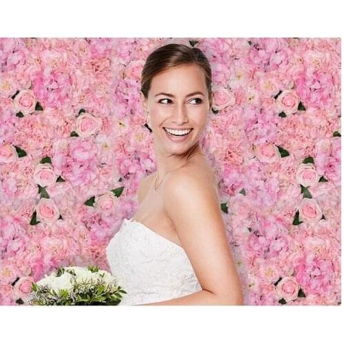 40X60cm Artificial Silk Rose Hydrangea Wedding Flower Wall Decoration Decorative Backdrop Pane