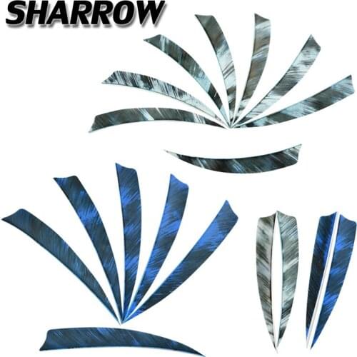 50/100pcs Archery 5inch Colorful Arrow Feathers Right Wings Turkey Feather Shield Shape DIY Tools Hunting Shooting Accessories