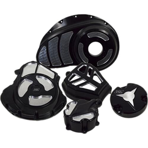 INCA Customization Motorcycle Adaptations Accessory Black/Silver Pump Covers