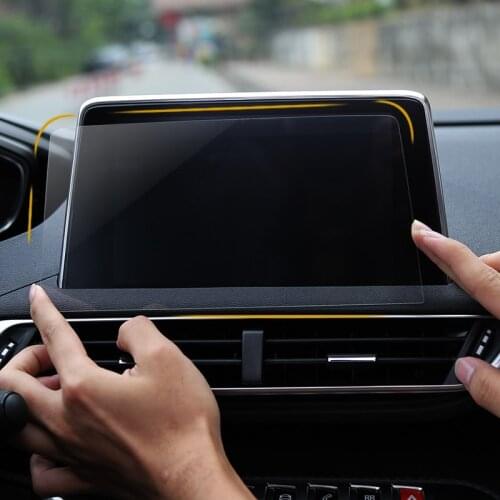 Car Accessories for Peugeot 3008 / 5008 GT 2017 2018 2019 2020 Navigation Tempered Glass Screen Protector Cover Protective Film