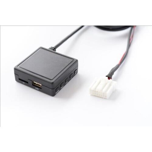 Car Bluetooth 5.0 AUX USB Music Adapter Wireless Audio Cable Microphone Adapter for Mazda 6 M6 M3 RX-8 MX-5 Pentium B70