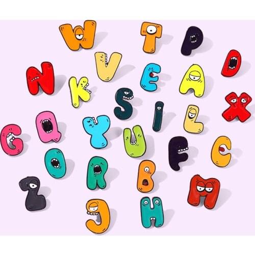 Clasibulous Xu Brooches Letter On Clothes