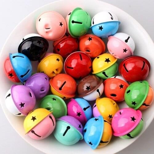 1Pcs Colour Pet Cat Dog Bell Collar Accessories Party Decoration Pendant 40mm Candy Color Bells DIY Pet Toy Accessories Bell