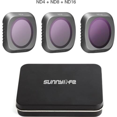 Lens Filters for DJI Mavic 2 Pro 4K Camera Lens Set, Multicoated Filters Pack Accessories (3 Pack) ND4, ND8, ND16