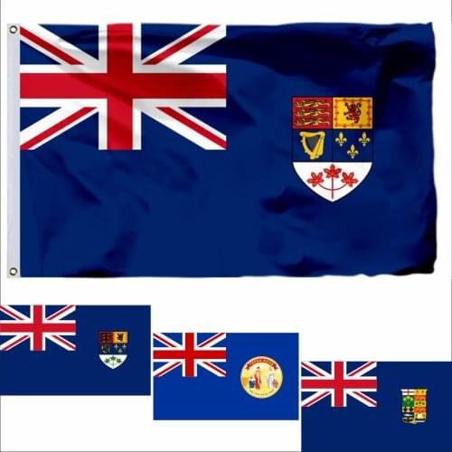 CanadaBlue Ensign (1957-1965) Flag 3X5ft 90X150cm 100D Polyester Newfoundland Blue 60x90cm 21x14cm Anishinabe Banner