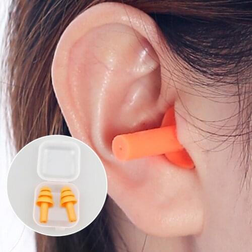 Soft Silicone Ear Plugs Sound Insulation Ear Protection Earplugs Anti Noise Snoring Sleeping Plugs For Travel Noise Reduction