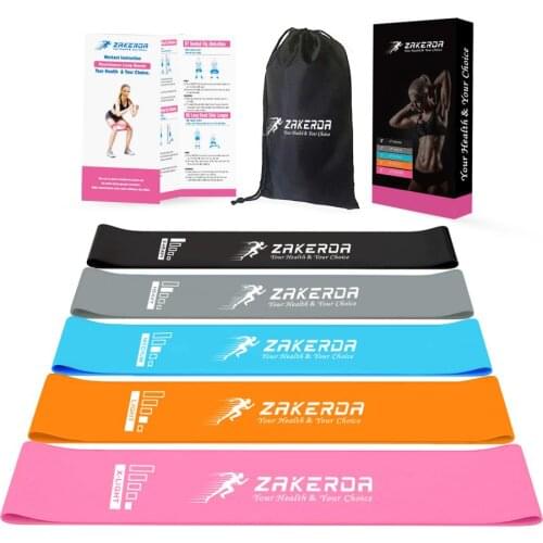 5 Colors Yoga Resistance Bands Set Elastic Fitness Rubber Bands Sport Bodybuilding Home Sport Training Great Fitness Equipment