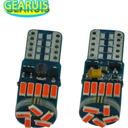 New 12V to 24V T10 W5W 4014 LED Non polar car interior light marker lamp 194 501 bulb wedge parking dome light auto car styling