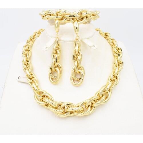 New Dubai Jewelry Set filled Necklace bracelet, Women Indian elegant wedding for party Dubai Fashion beads Jewelry S