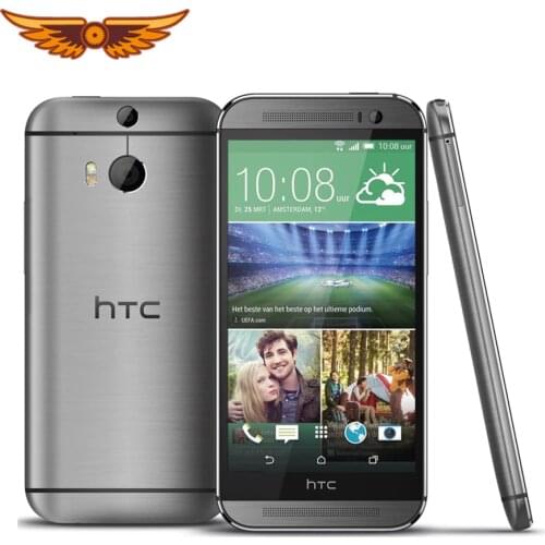 Original Unlocked HTC One M8 Quad Core 5.0 Inches 32GB ROM 2GB RAM LTE 4G 5MP Camera Android Touchscreen Cellphone