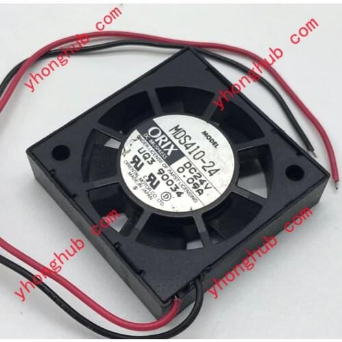 ORIX MDS410-24 DC 24V 0.09A 2-Wire 40x40x10mm Server Cooling Fan