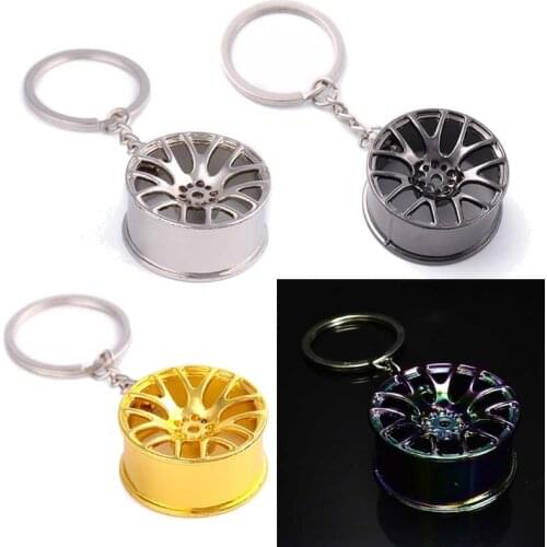 Wheel Hub Key Chain Tire Styling Car Key Ring Mans Keychain Car Key Chain B36B