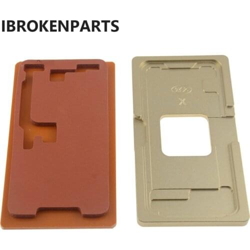 Precision Metal Mould and Laminating Mat for iPhone X 8 8 plus Front Screen Glass with Frame OCA Positioning Alignment Mold