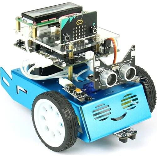 Microbit Programming Intelligent Robot Mic: ROBIT V2 motherboard trolley teen Python programming