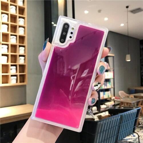 S20+ Novelty Luminous Shine Phone Case Fluorescent Cover For Samsung Note8910pro S10PLUS S8 S9 S10Lite Body Shell Protection