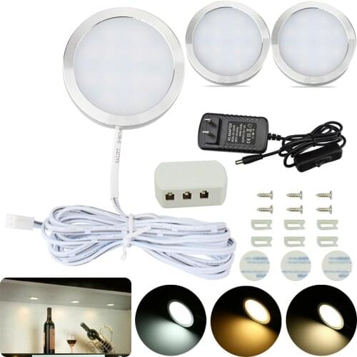 SMD5630 LED Under Cabinet Light 2W 12V US Standard Indoor Lighting for Kitchen Bookshelf Cabinet Wardrobe Showcase Lamp Decor