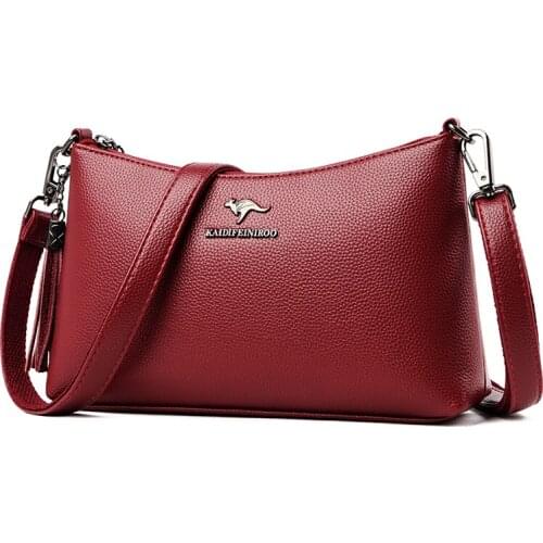 Bags for Women 2021 Leather Messenger Bags Sac A Main Femme Soft Leather Shoulder Bag Female Luxury Brand Hand Bag Female Bolsa