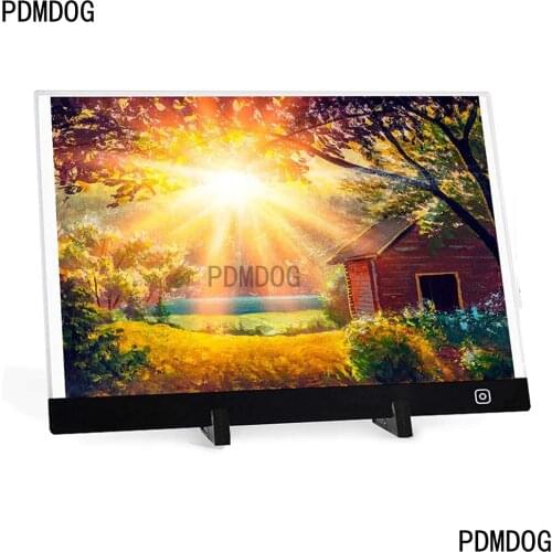 A4/A3 Size Three Level Dimmable Led Light Pad,Tablet Eye Protection Easier for Diamond Painting Embroidery Tools Accessories