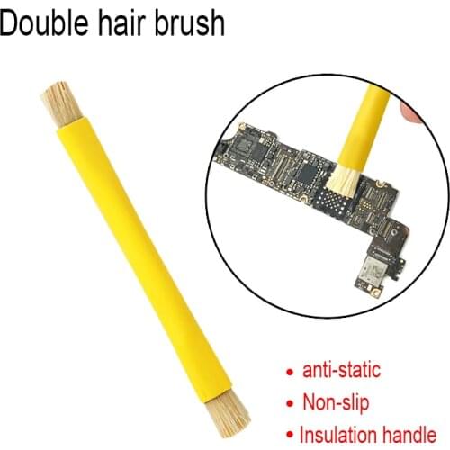 UANME Anti-static Double Brush Insulated handle motherboard IC Chip BGA Circuit board Cleaning tools