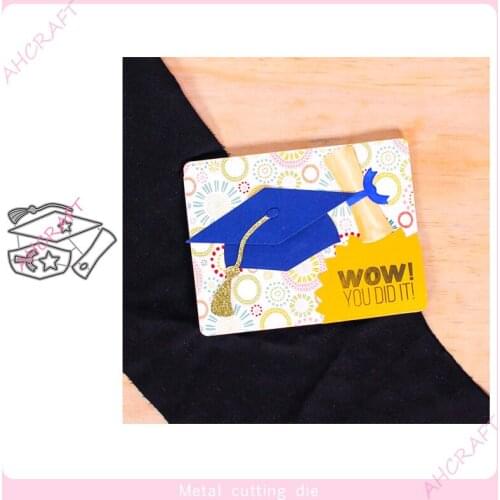 Graduation Season Metal Cutting Dies for DIY Scrapbooking Photo Album Decorative Embossing Paper Card Crafts Die 2021
