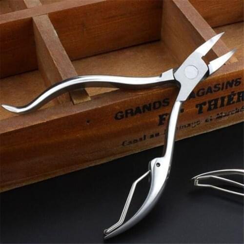1 Piece Of Special Elbow Design Stainless Steel High Quality Ingrown Toenail Cuticle Scissors Hand Foot Trimmer Foot Care Tool