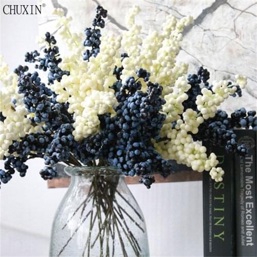 1pc bubble blueberryberry high quality simulation bride bunny wedding dress up family party Christmas festive decor fake flower