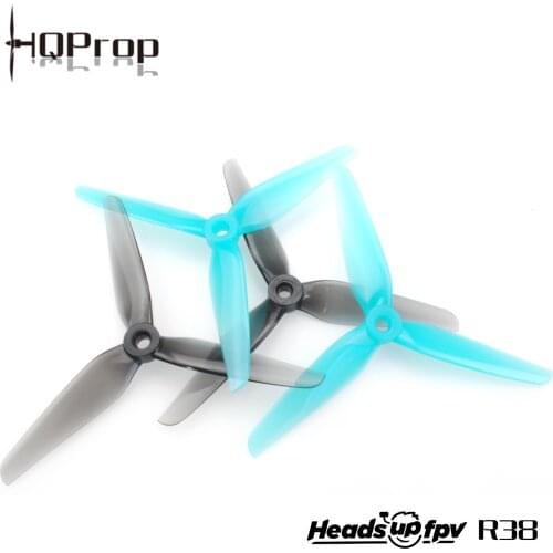8pairs/16pcs HQ R38 HeadsUp Prop propeller 5.1inch 3 Blade 2CW 2CCW Poly Carbonate RC FPV racing drone