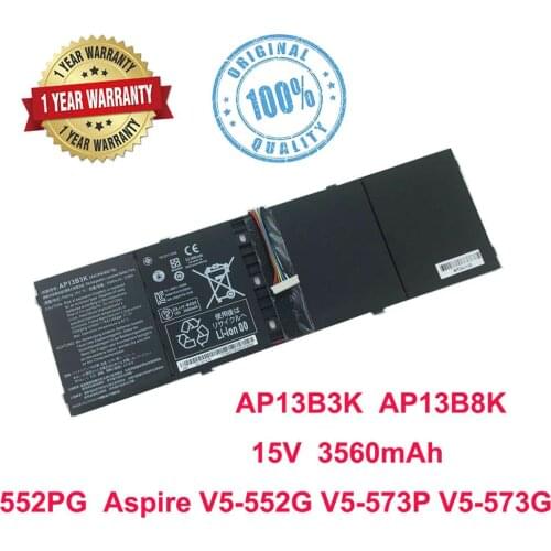 Laptop Battery AP13B3K AP13B8K for Acer Aspire V5 R7 V5-572G V5-573G V5-472G V5-473G V5-552G M5-583P V5-572P R7-571
