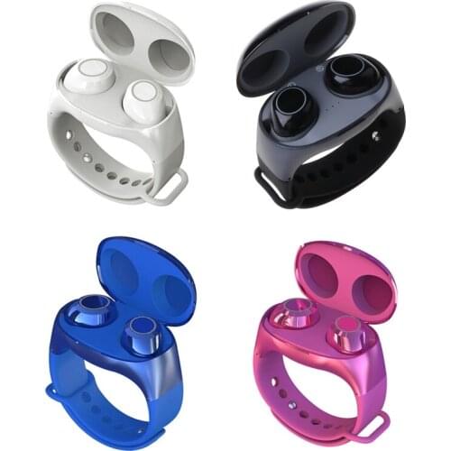 2021 New HM50 TWS 2 In 1 Bluetooth 5.0 Wireless Earphones Sport Handsfree Earbuds Headset with Smart Wristband Watch Bracelet