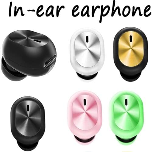 1pc F911 Bluetooth-compatible Earphone Built-in Microphone In-ear Mini Music Earbuds Touch Control Single Sport Earphone