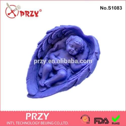 Soap Mold Cake Decoration Mold Handmade Soap Mold Modelling Silicon No.s1083 Aroma Stone Moulds Sell Hot Angel Wings Child PRZY