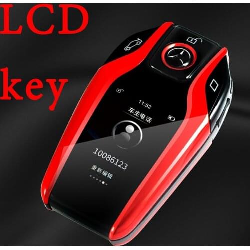 Exquisite Car LCD key upgrade stylish appearance comfortable feel for the original car with one-button start