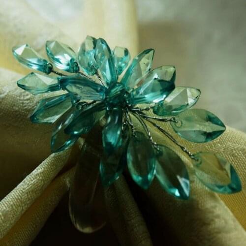 Crystal, flower,decoration napkin ring for wedding, decoration napkin holder
