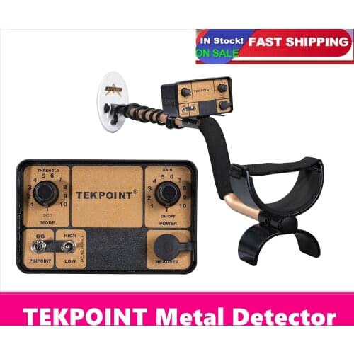 TEKPOINT High Sensitivity Underground Metal Detector Detecting Tool Portable Jewelry Treasure Gold Metal Finder