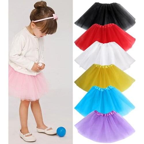 Girls' Lovely Multi Layers Tulle Elastic Waist Puffy Skirt Tu tu Princess Dressfor children Girl stage performance