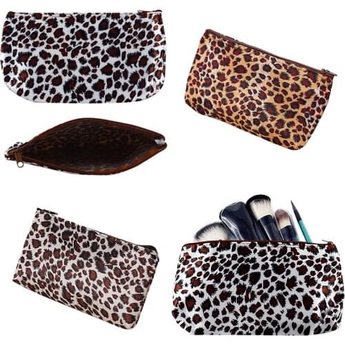 Multifunction Leopard Travel Cosmetic Bag Makeup Pouch Toiletry Wash Organizer