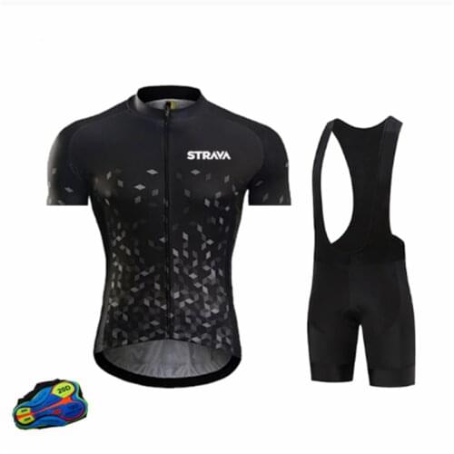 STRAVA Fashion Bike Clothing/Bicycle Suit/cycling Jersey Men Customized Sets Custom Printing High Quality Mens Cycling Uniform